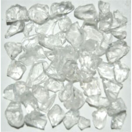 American Specialty Glass Recycled Chunky Glass, Crystal Clear - Small - 0.25-0.5 in. - 3 lbs LCRCLEAS-3